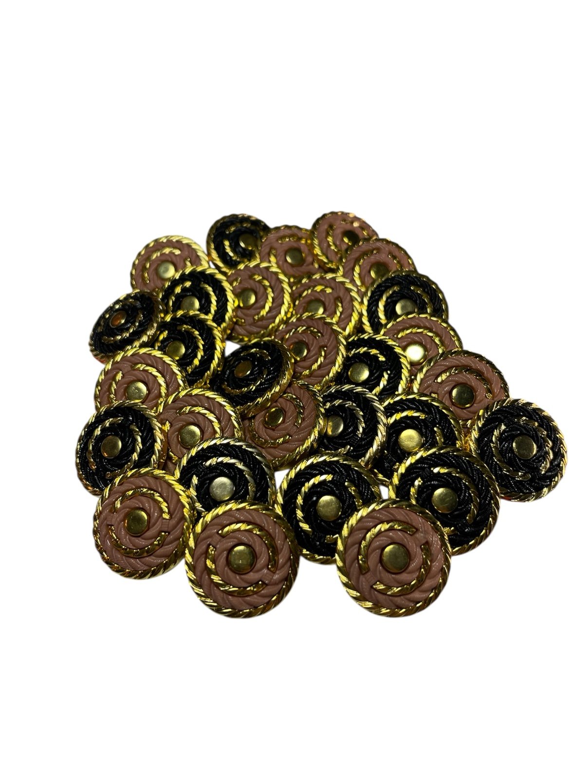 Elegant Vintage Gold and Black Button Bundle