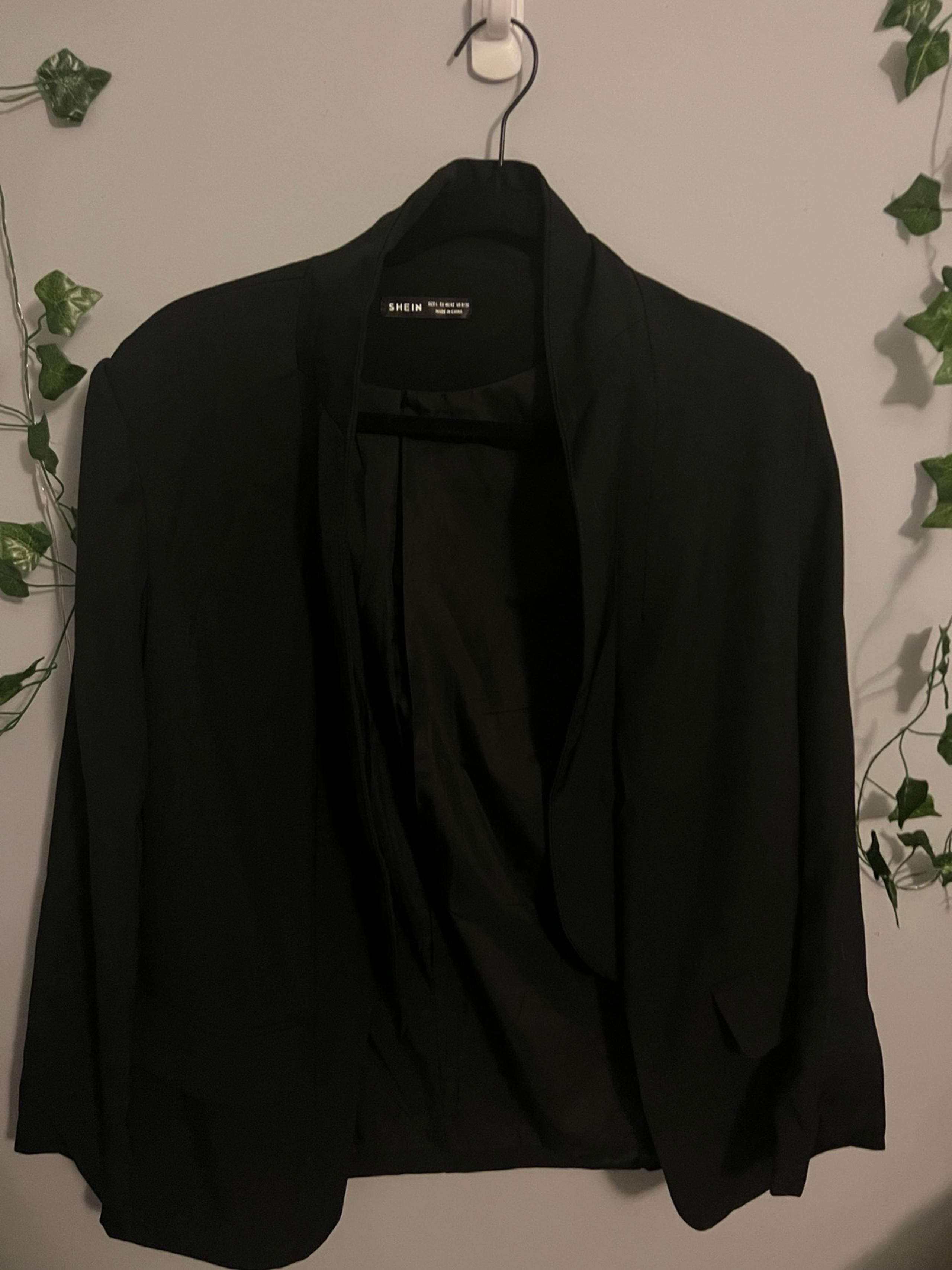 SHEIN Women’s Black Business Casual Basics Blazer Size L