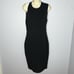 A.L.C. Black Tricot Sleeveless Stretch Fitted Body com Dress Women's Size Medium