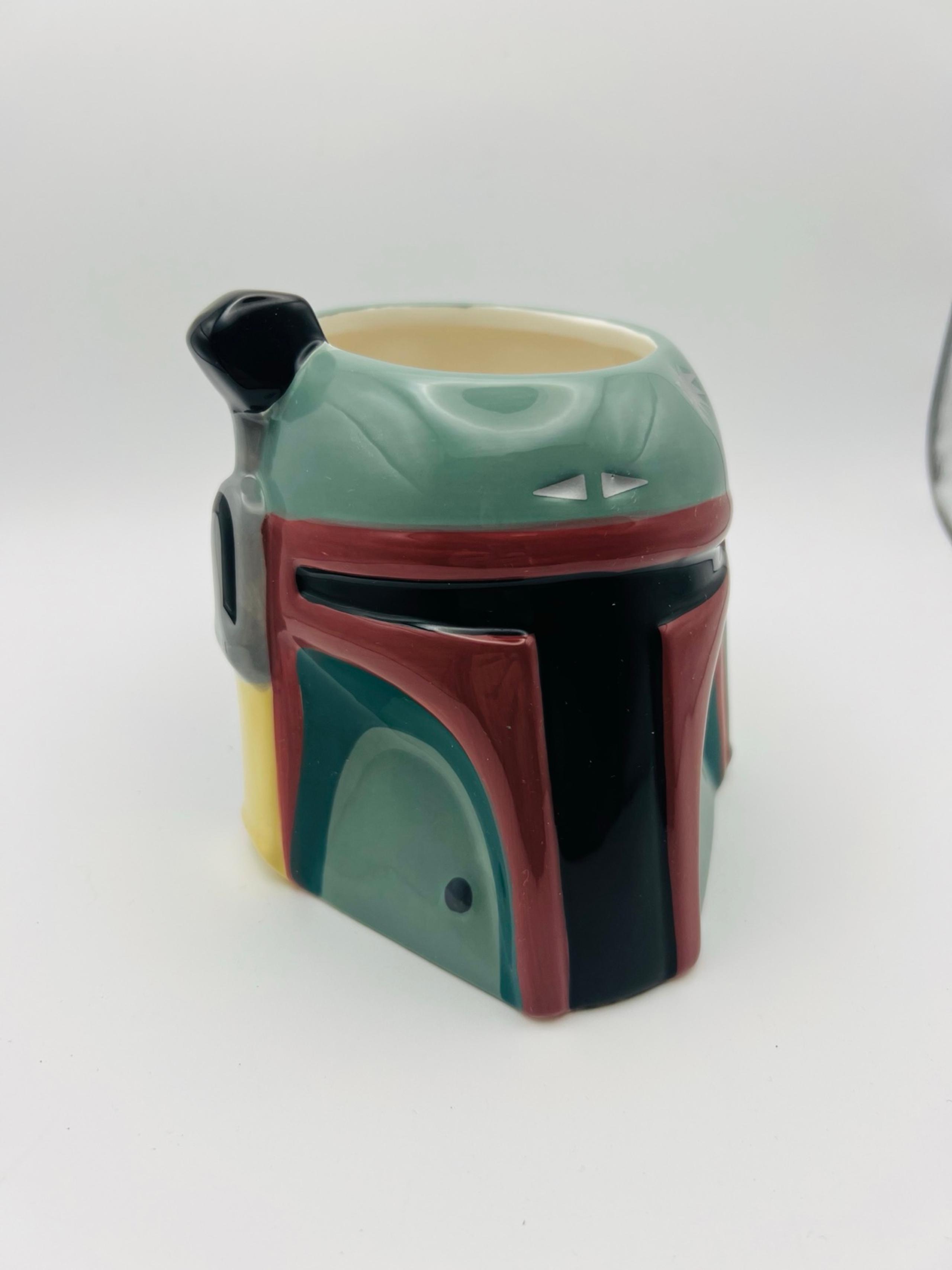 Star Wars BOBA FETT Mug 2008 Helmet Ceramic 20oz Coffee Cup