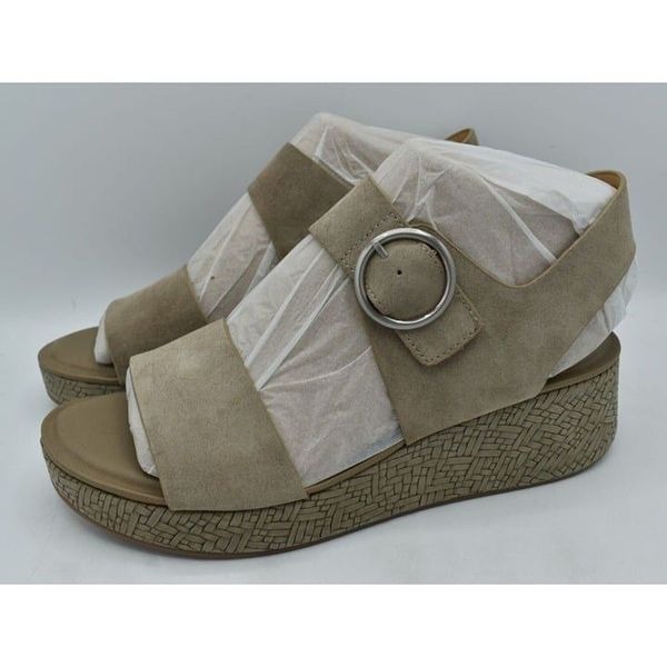 Sofft Womens Size 11 Faedra Grey Suede Leather Ankle Strap Sandals 17966