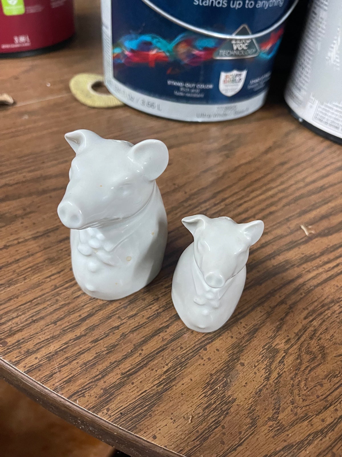 Vintage Limoges France pig salt & pepper shakers