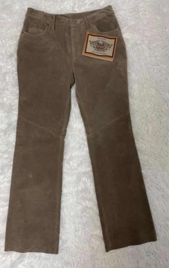 Harley Davidson genuine leather Womens riding pants SZ 40/12- NWT (waist-32)
