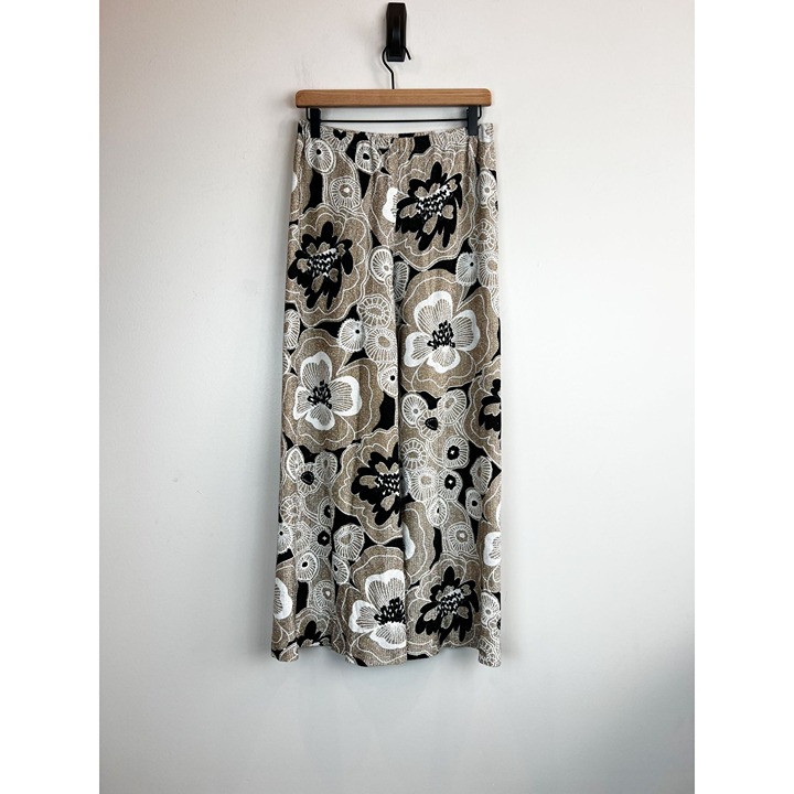 Vintage 1970s Psychadelic Shimmer Wide Leg Pull On Pants Size S