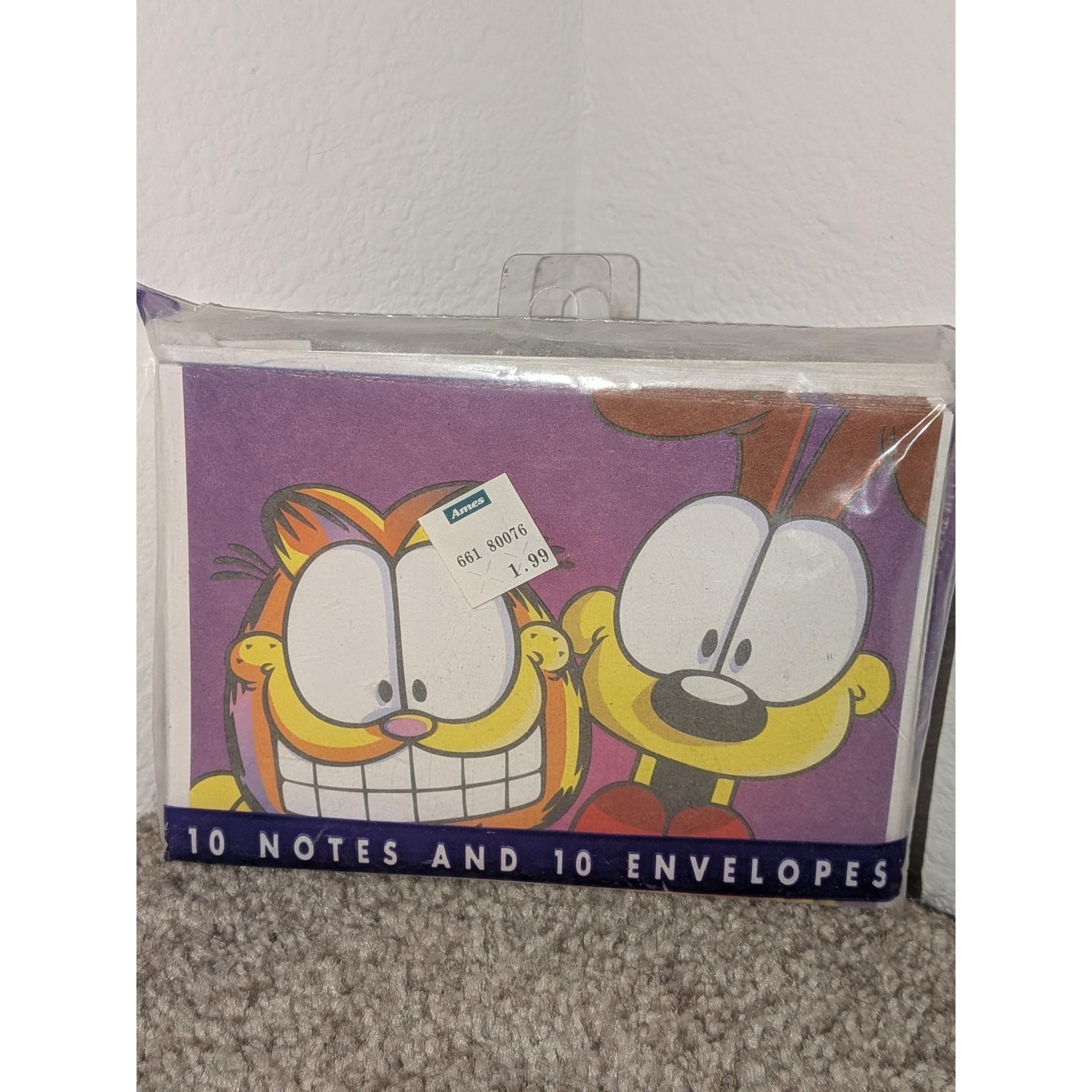 Garfield Mailbox Collection Notes & Envelopes Stationery 1992 Vintage NIP