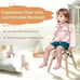 2 pcs Kids Chair Set Mid-Century Chairs w/ Wood Legs