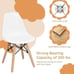 2 pcs Kids Chair Set Mid-Century Chairs w/ Wood Legs