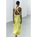 CROSS STRAP MIDI DRESS ZW COLLECTION