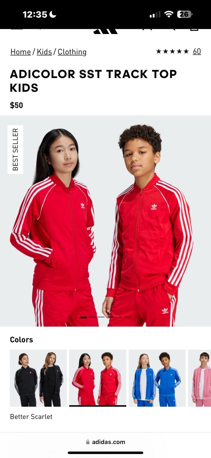 Kid's Adicolor SST Tracksuit Size 4-6
