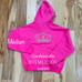 VS PINK BLING FULL ZIP HOODIE LIMITED EDITION CARMINE ROSE PINK SWEATSHIRT Y2K M