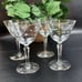 Set of 4 Champagne/Tall Sherbet Libbey Glass Windswept