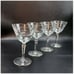 Set of 4 Champagne/Tall Sherbet Libbey Glass Windswept