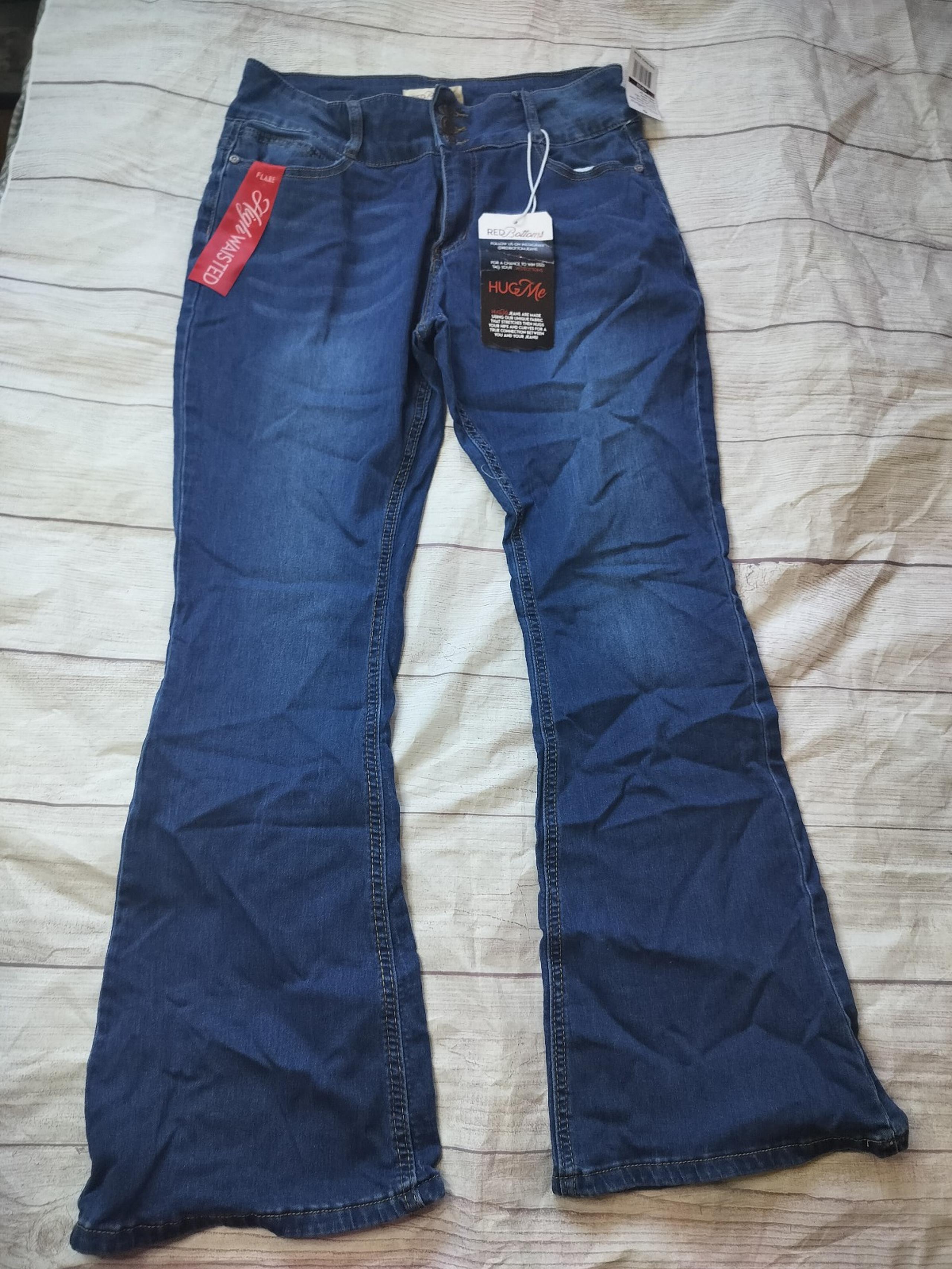 Red bottom Junior flare high rise size 15 / 32 new with tags