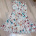 Rebecca Taylor silk cream floral shift Dress 8