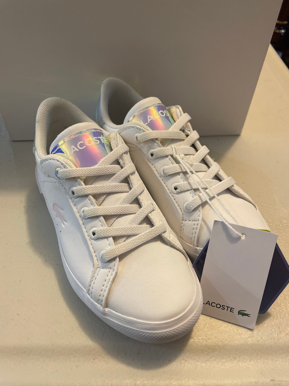 Lacoste kids sneakers brand new in the box size USA 11