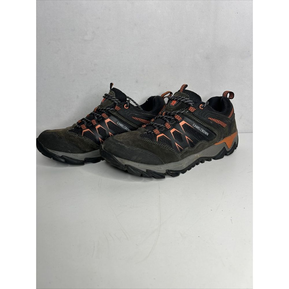 Camel Crown Mens Outdoor Hiking Shoes, Breathable, Non-Slip, Low Top, Grey 9.5