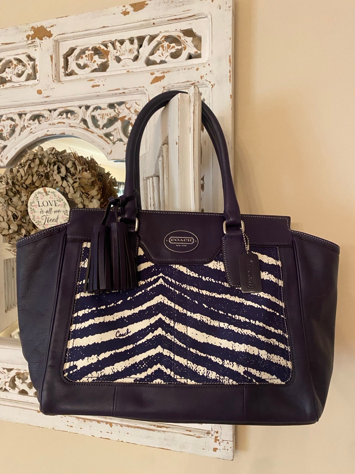 Like new purple coach bag