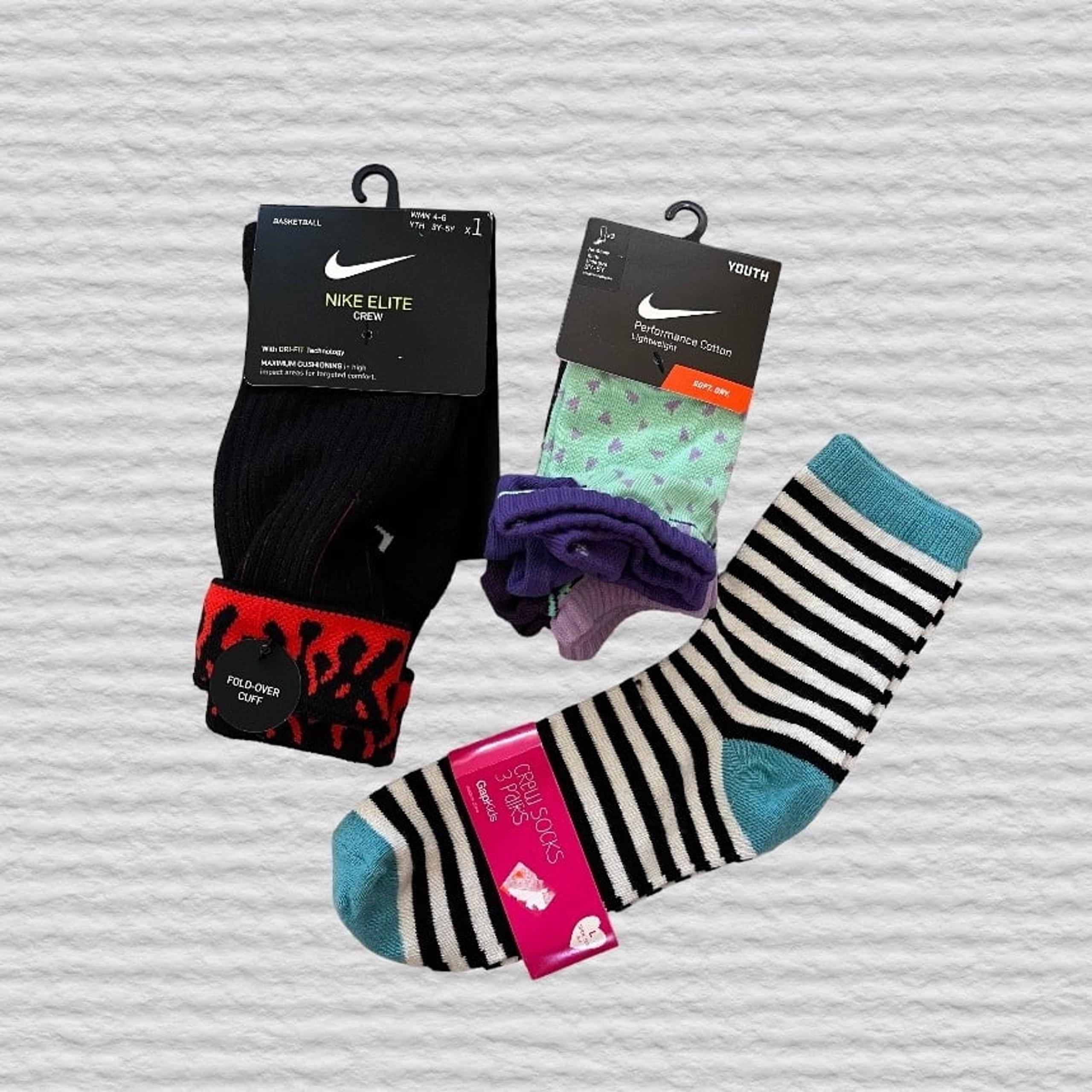 NWT NIKE ELITE & GAP KIDS Sock Bundle