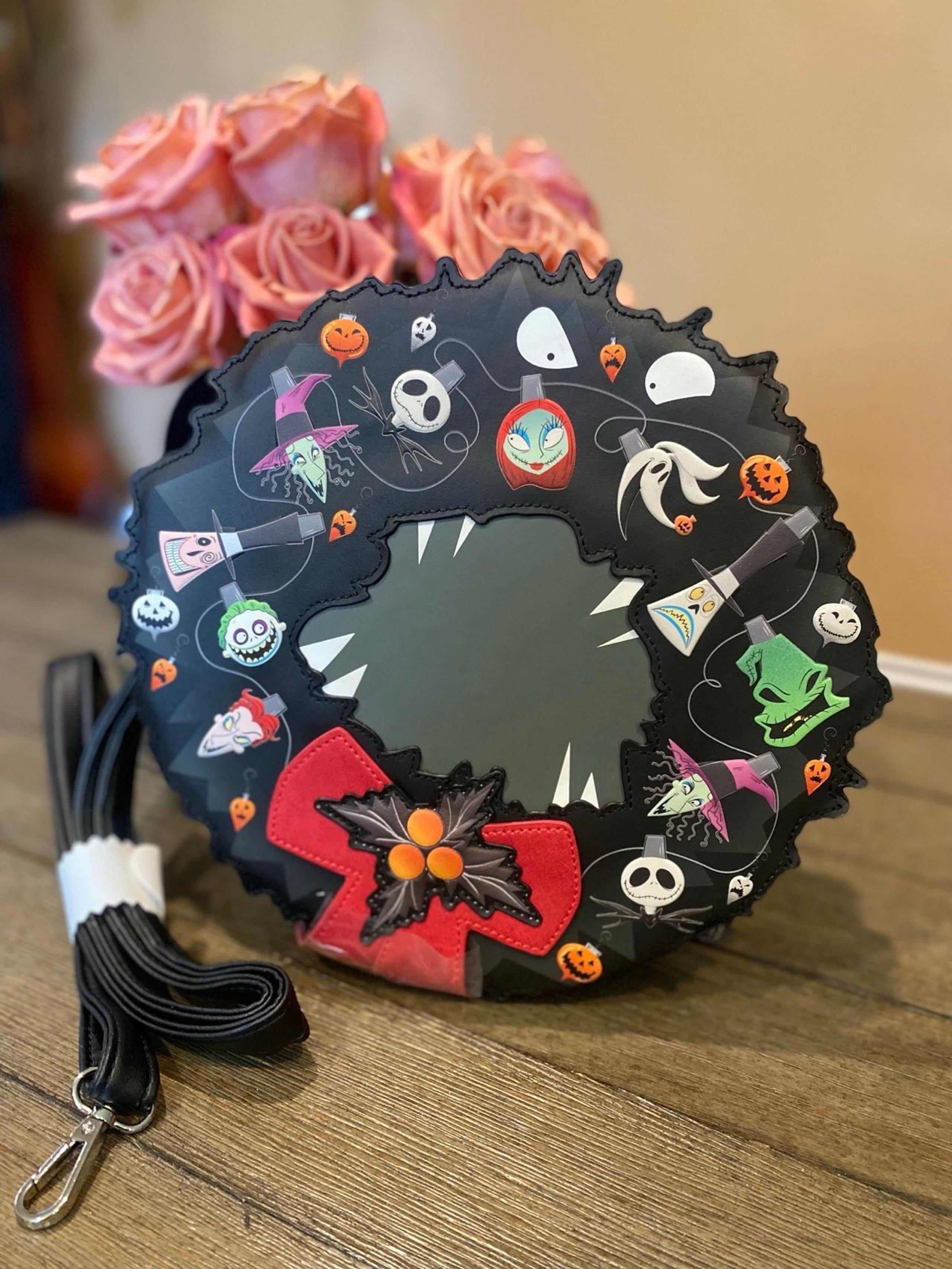 Loungefly Nightmare Before Christmas Wreath Crossbody Bag