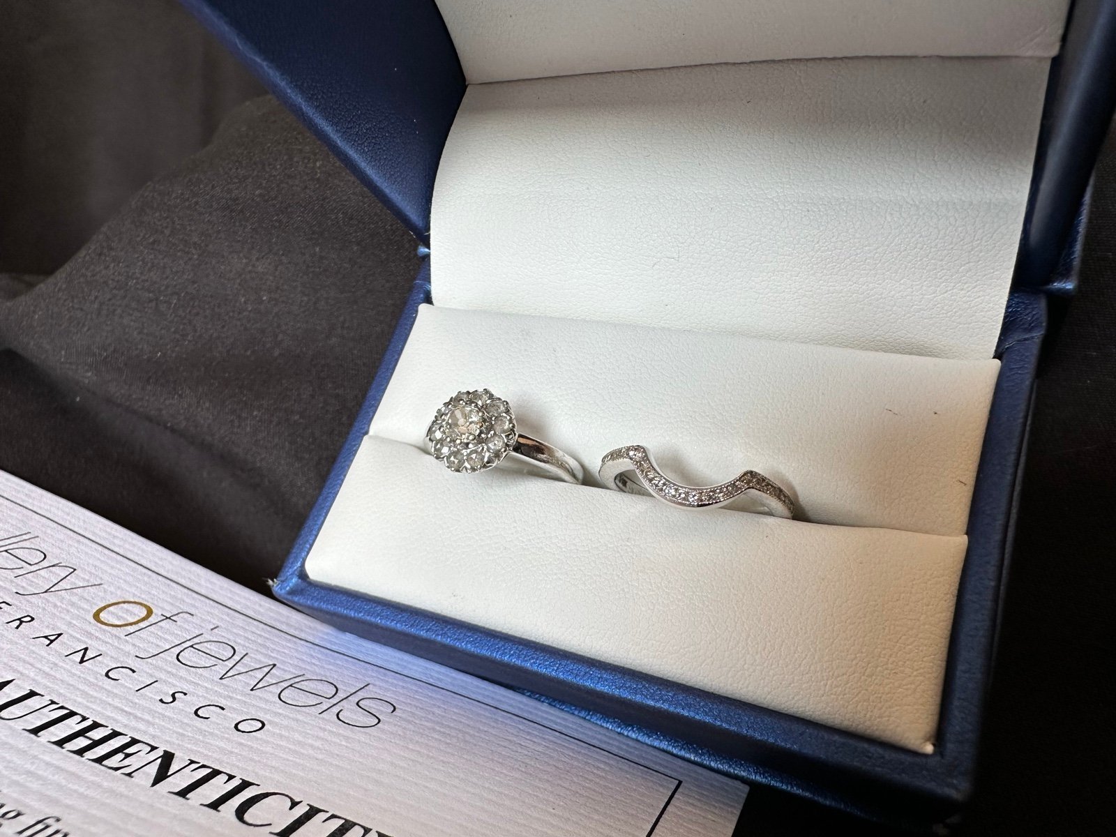 Vintage Engagement/Wedding Ring Set - Sethie Couture Designer