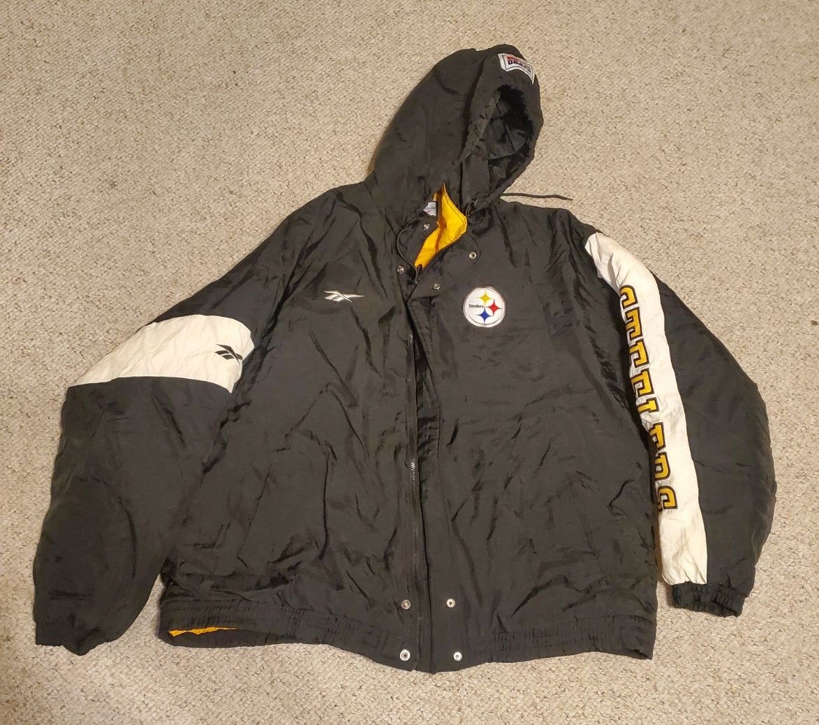 Vtg Pittsburgh Steelers Hooded Coat