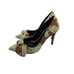 TED BAKER Ryana Tapestry Pointed Toe Bow Pump SZ 40