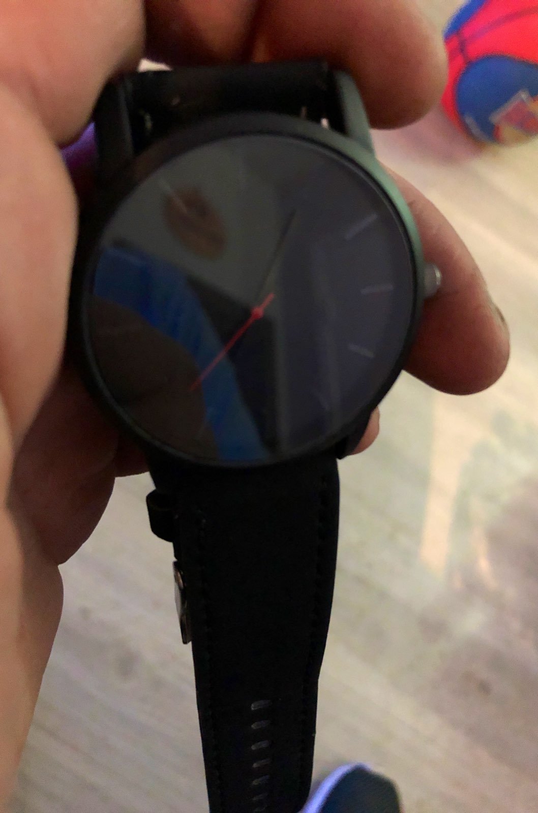 Black dress style watch
