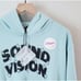 Daydreamer LA Sound And Vision Patch Pocket Graphic Hoodie Size Small