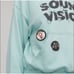 Daydreamer LA Sound And Vision Patch Pocket Graphic Hoodie Size Small