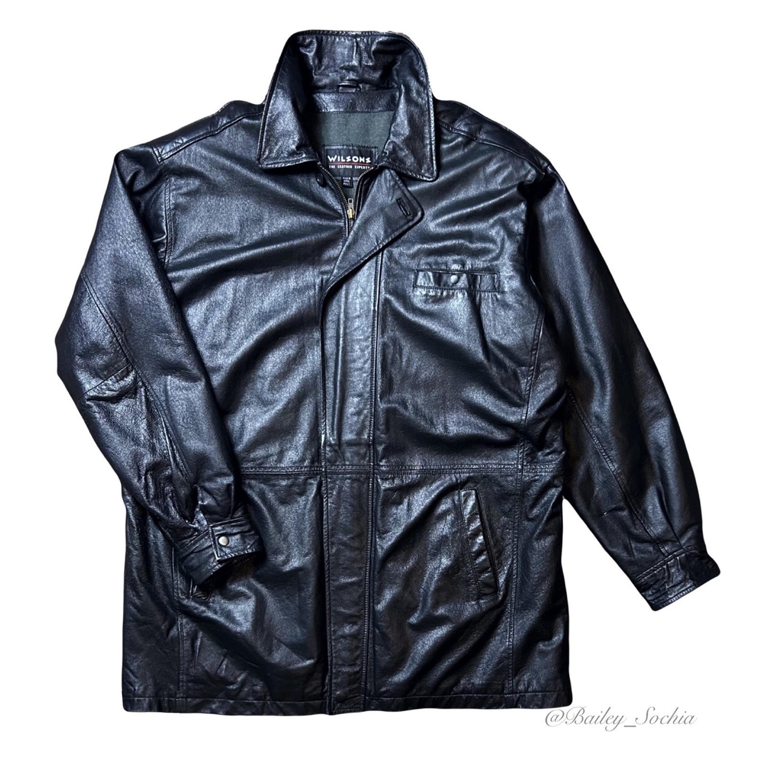 Men’s Wilson’s Long Leather Jacket