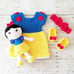 Crochet Baby Snow White Costume Disney Princess Doll Baby Girl Photo Prop