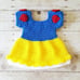Crochet Baby Snow White Costume Disney Princess Doll Baby Girl Photo Prop