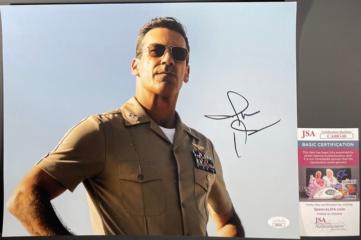 Jon Hamm Signed Top Gun: Maverick 11x14 Photo Autograph Cyclone JSA COA