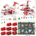 Kids Airplane Toys Race Track Car Toys Transport Plane Adventure Car Toys Garage