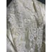 Gunne Sax Jessica McClintock Vintage 80s Ivory Brocade Off Shoulder Peplum Dress