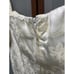 Gunne Sax Jessica McClintock Vintage 80s Ivory Brocade Off Shoulder Peplum Dress