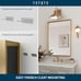 TETOTE Brushed Gold Bathroom Mirror 22 x 30 Inch Rectangle Gold Metal Framed