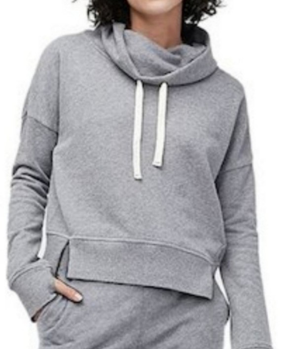 FREE SHIP Ugg Miya Funnel Neck Cropped Sweatshirt XS