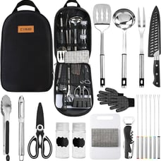 Camping Cookware Storage Bag - Camping Cooking Utensils Set Bag Camping Tool
