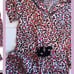 Vs boxer pj set flannel pink leopard xs