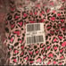 Vs boxer pj set flannel pink leopard xs