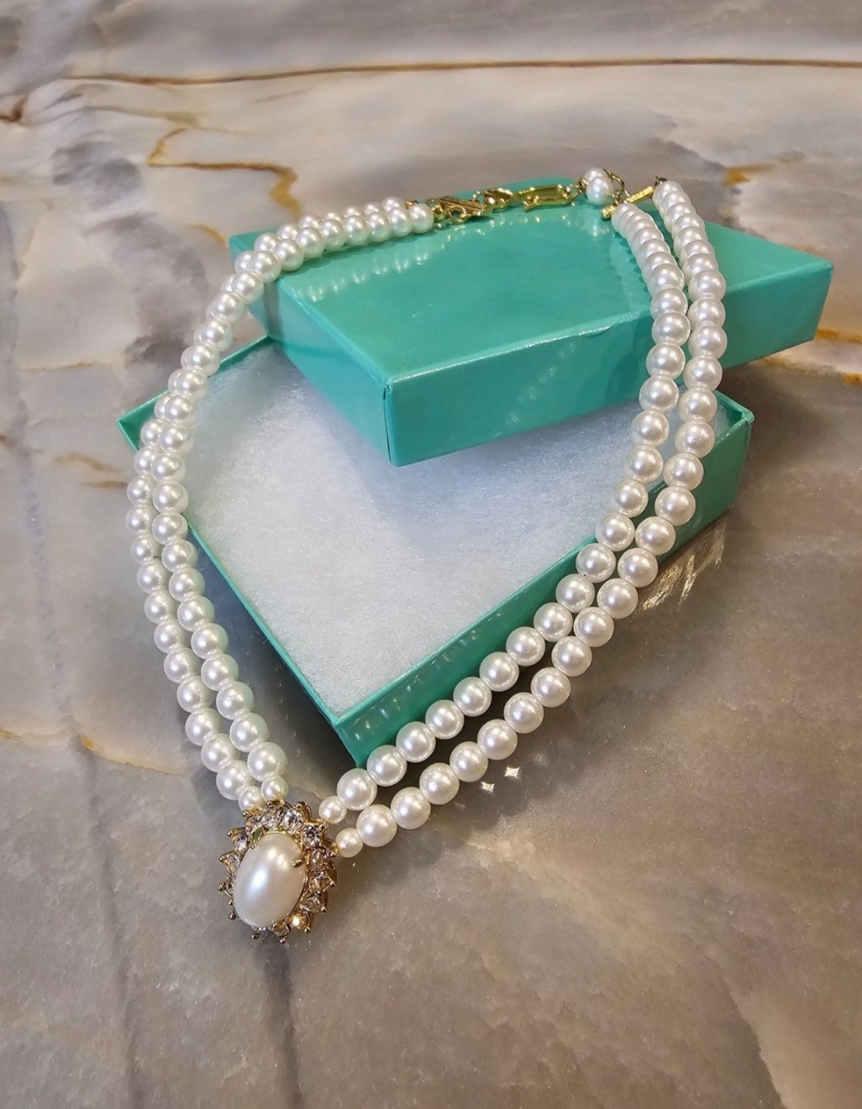 Beautiful Vintage doble Choker