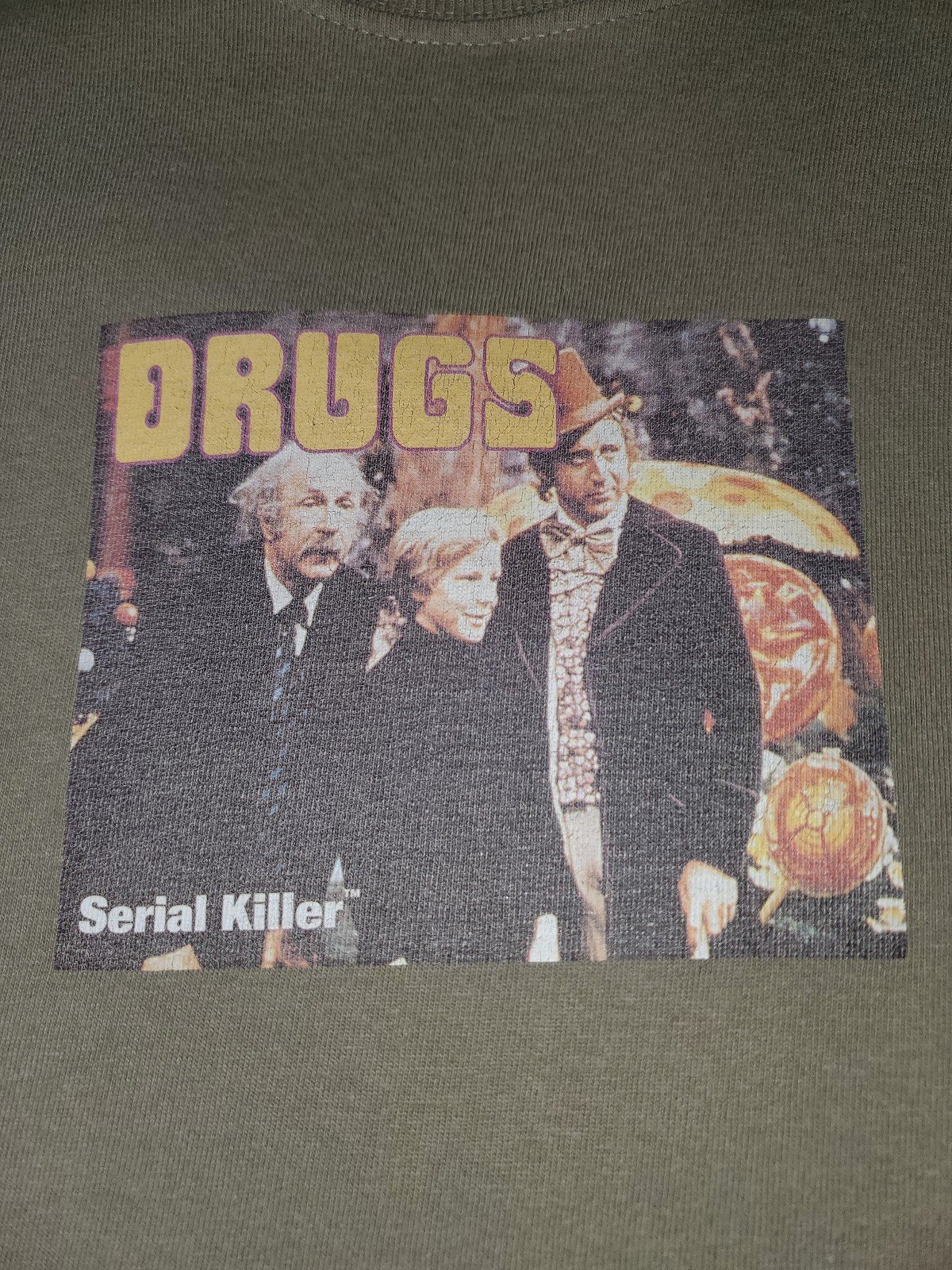 Vintage Serial Killer Clothing Brand Willy Wonka shirt size XL