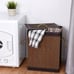 5 Pcs Square Bamboo Hamper Laundry Basket