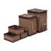 5 Pcs Square Bamboo Hamper Laundry Basket