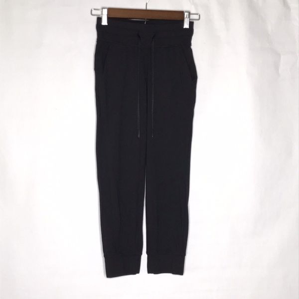 Lululemon Ready to Rulu Jogger Crop Pants Black Womens Size 0 Activewear