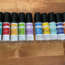 Kids Essential Oil Rollerbottle Set of 9 using doTERRA Oils