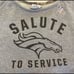 Denver Broncos Custom Nike Salute To Service Women’s Crop Sweatshirt Medium Gray