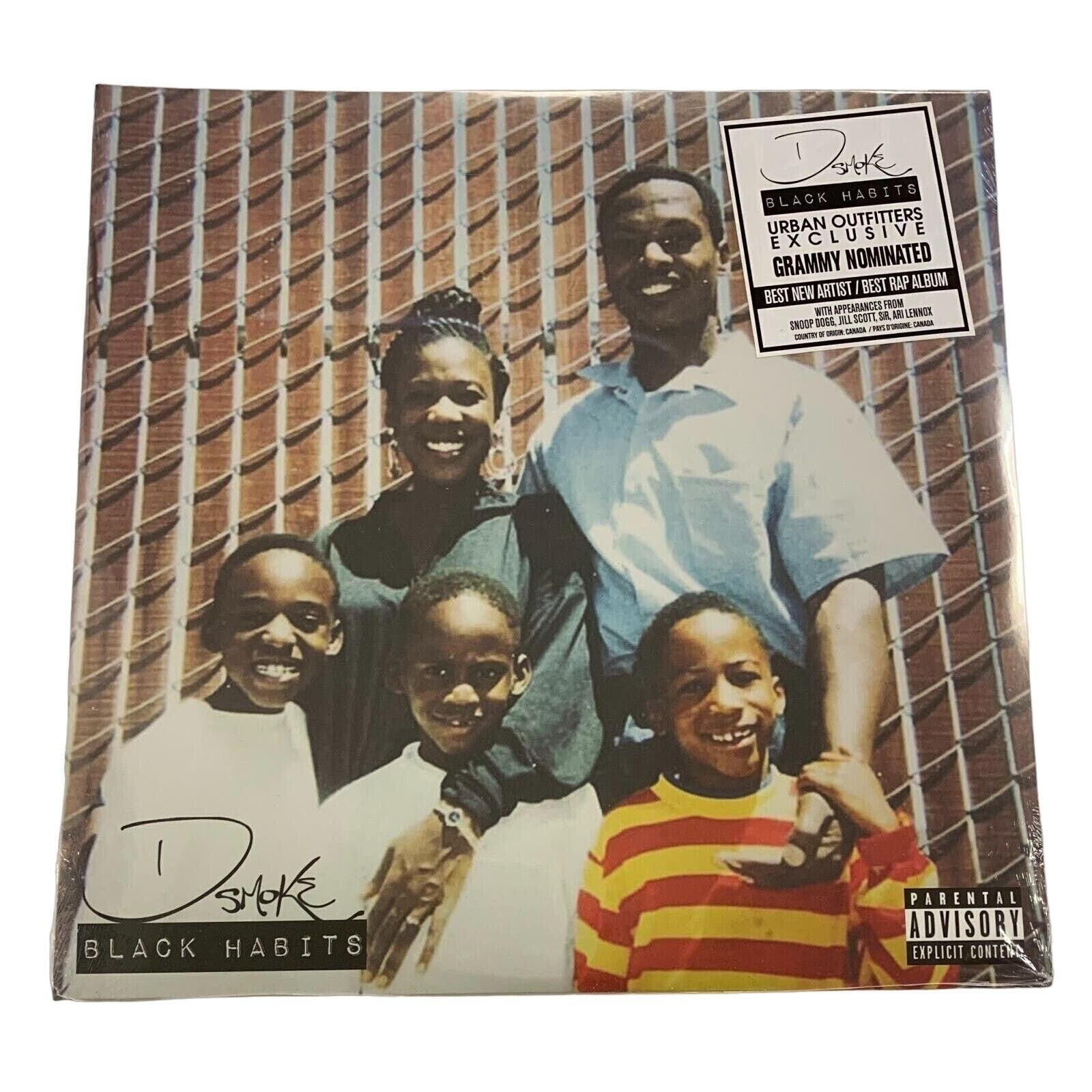 D Smoke - Black Habits - Snoop Dog Exclusive UO Black Smoke Colored Vinyl LP