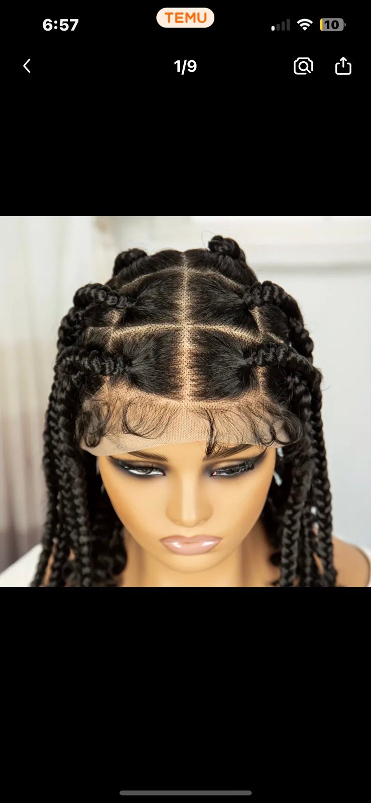 14 inch synthetic hair braid wig